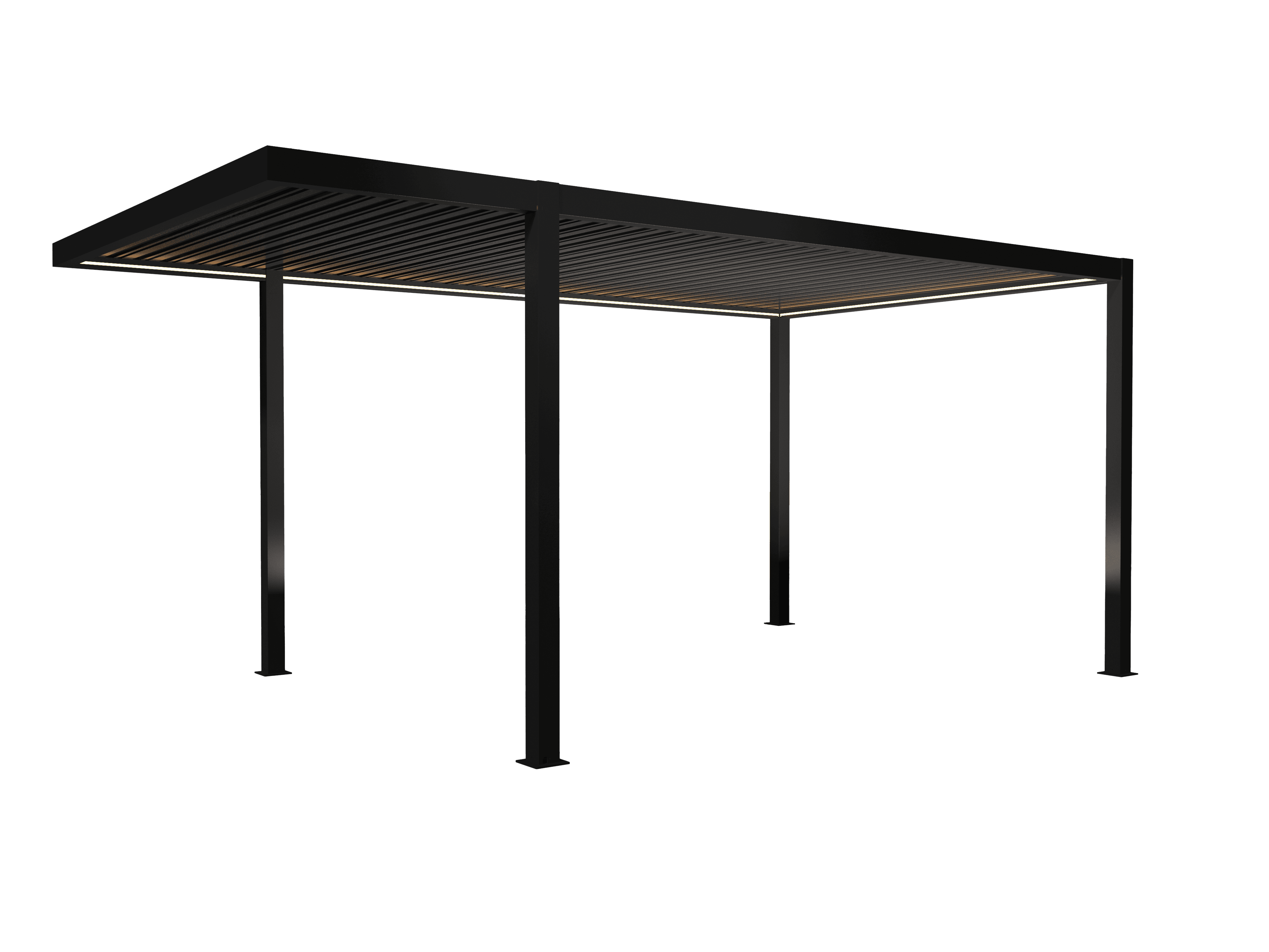 Carport. LED i taket