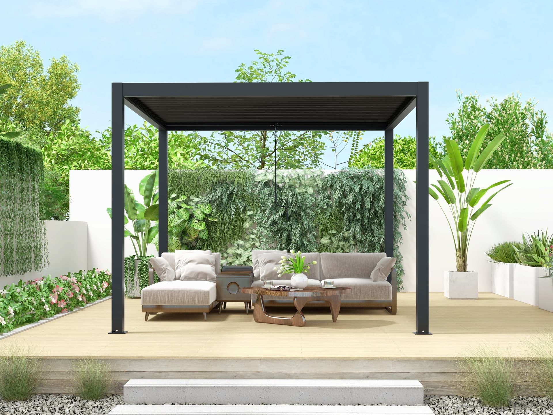 Pergola på altanen